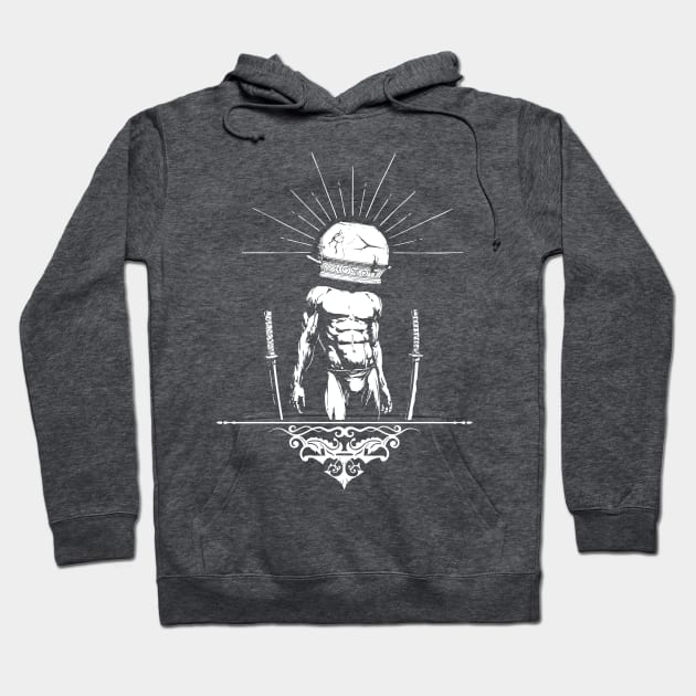 The Jarnished V3 (white print) Hoodie by CreatorJ